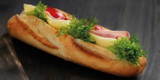 Baguette ost & skinke